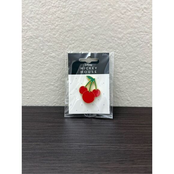 Disney Mickey Mouse Cherry Enamel Pin - Picture 1 of 2